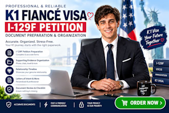 prepare your US k1 fiance visa petition and I  129f