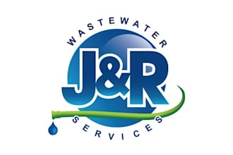 design modern waste water service logo