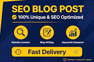 write  SEO optimized blog post and website article