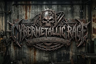 create metal, alternative metal, industrial metal logo