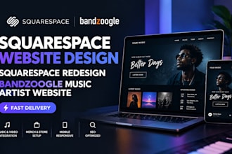 squarespace website design squarespace redesign bandzoogle music artist website