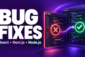 fix react nextjs or nodejs bugs and deployment errors