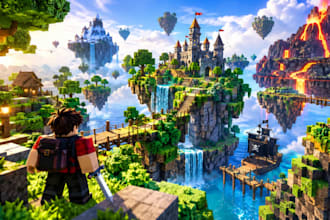 design custom roblox islands, landscapes, terrain and adventure maps