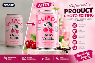 iwill professionally edit and enhance your product photos