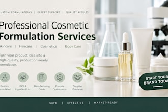 develop organic cosmetic skincare and for passive income