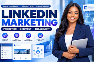 do linkedin marketing, llnkedin promotion, llnkedin shoutout and post engagement