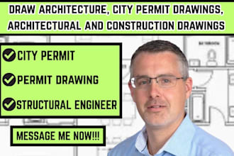 draw architecture, city permit drawings, architectural and construction drawings