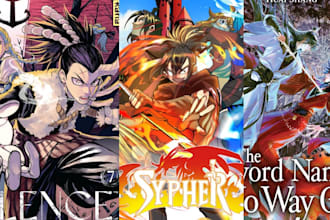 design anime light novel cover illustration webtoon manhwa book art cover