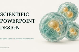 design professional powerpoint presentations and scientific slides