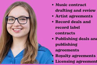 entertainment lawyer for music contracts,film clearance, licensing and copyright