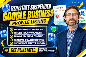 setup google my business fix suspended gmb reisntate business profile suspension