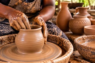 tutor how to make ceremic pot