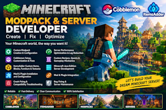create fix optimize minecraft modpacks cobblemon itemsadder minecraft developer