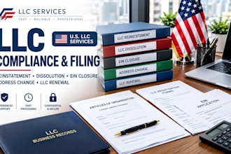 do llc reinstatement, llc dissolution, close ein, change of address, renew llc