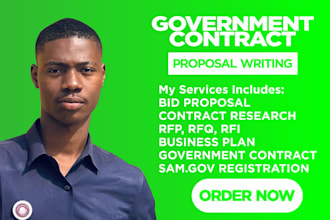 write government contract, rfp response, bid proposal, rfq, grant proposal