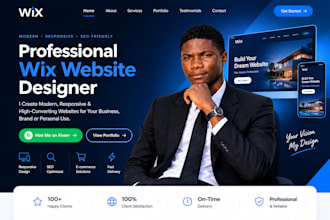 design wix website and redesign a business wix website