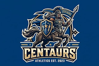 create amazing centaur mascot logo with new concepts design