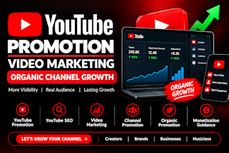 do youtube promotion, video marketing and organic channel growth