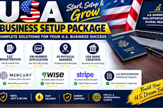 provide professional USA business banking setup and llc registration