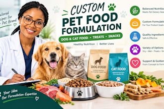 formulate custom dog and pet food recipes
