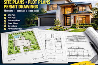 create residential site plan, plot plan and permit drawings