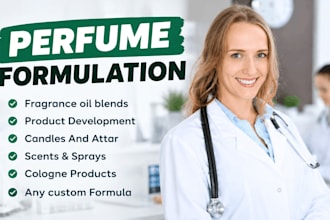 create custom perfume fragrance formulation, cologne and signature scent