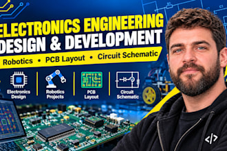 do electronics engineering design, robotics, pcb layout, circuit schematic task