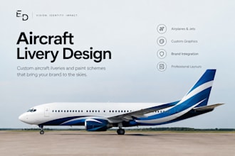 design aircraft livery, aeroplane wrap and airplane paint scheme