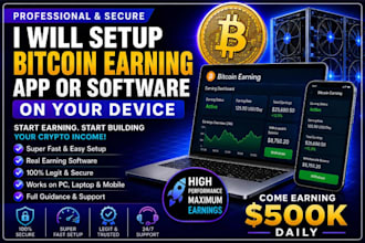 build super fast earning app, real earning software, legit earning bot
