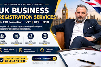 do uk ltd company formation, vat, utr and eori registration