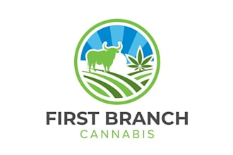 design hemp medical cannabis company logo