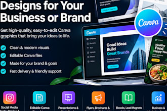 design professional canva social media canva brochures canva ebook canva flyers