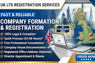 register your UK ltd company and provide company formation service