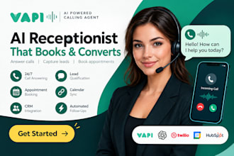 ai calling agent ai receptionist for appointment booking, crm integration vapi