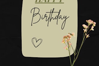design elegant and professional birthday greeting cards