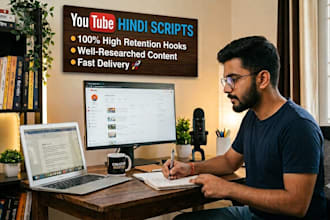 write engaging youtube and shorts video scripts in hindi