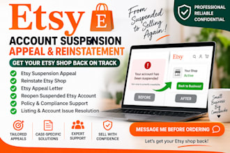 reinstate etsy shop reopen etsy suspension amazon etsy appeal letter etsy appeal