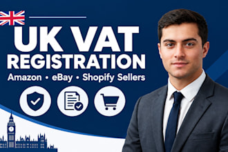 assist with UK vat registration and vat returns for amazon ebay and eco