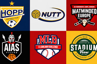 design professional soccer football club logo and sports event or academy