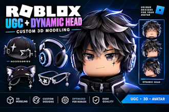 create dynamic head, roblox ugc bundle