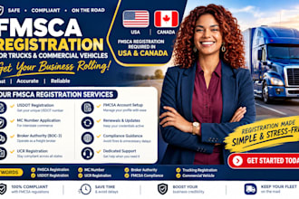 handle fmcsa registration, usdot, mc, boc 3 and ucr filing