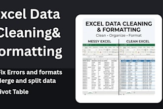 do excel data cleaning formatting and sorting