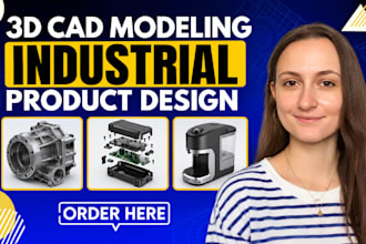 do industrial 3d cad modeling, 3d product rendering and 3d cad product design