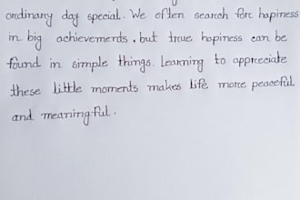 provide neat handwritten notes and assignments