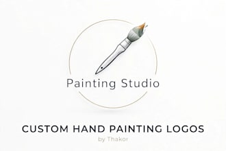 design modern painting business logo for wall art and construction