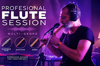 record professional flute for your song or project