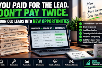 reactivate your old leads and recover lost sales opportunities
