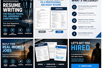 rewrite skilled trades, cnc, aerospace or construction resumes