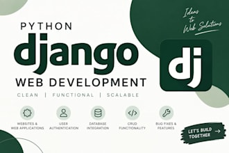 build a python django website or web app