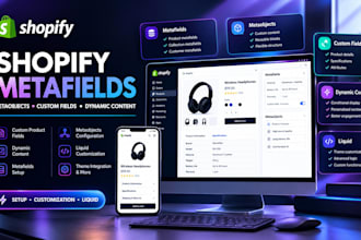 customize shopify metafields, metaobjects and custom product fields
